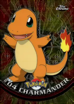 Pokemon Card -Charmander 2000 Topps Chrome TV Animation Edition #04 - Image 1