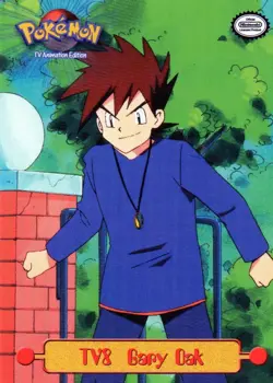 Pokemon TV8 Gary Oak Card Topps TV Animation Edition - Image 1