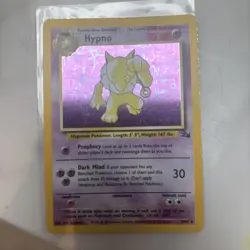 Hypno Holo Fossil 8/62 Near Mint Pokemon Card - Image 1