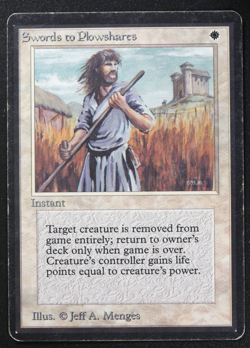 Swords to Plowshares Magic Card Beta LEB MTG - Image 1