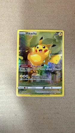 Pokemon Pikachu GG30 Crown Zenith Galarian Gallery Holo Sword & Shield Card NM - Image 1