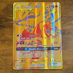 Jumbo card Pokemon Company Reshiram & Charizard GX SM247 TAG TEAM Promo Holo Eng - Image 1