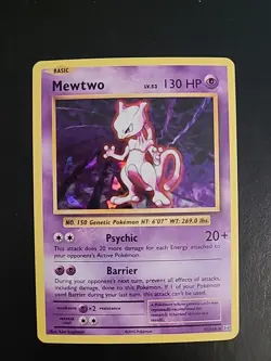 Mewtwo 51/108 - XY Evolutions Promo Cracked Ice Holo Pokemon Card NM - Image 1