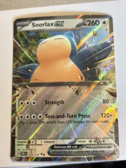 Pokemon TCG Snorlax EX Double Holo Rare Prismatic Card 076/131 Evolutions NM - Image 1