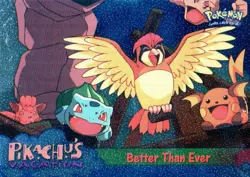 Pokemon Pikachu's Vacation Better Than Ever Card Topps Holo Foil - Image 1