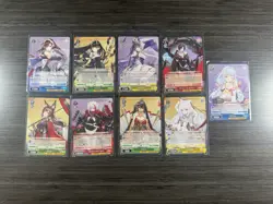 9 Cards Rare Foil Lot Bulk - Weiss Schwarz - Azur Lane - Image 1