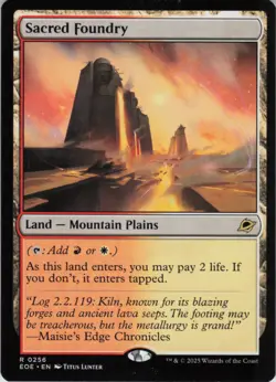 Sacred Foundry R Edge of Eternities 256 NM MTG - Image 1