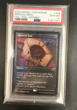 MTG Imperial Seal Double Masters 2022 439 Etched Foil PSA 10 ~ Gem Mint - Image 3