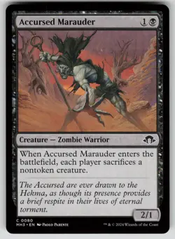 Accursed Marauder Common Modern Horizons 3 80 MTG Near Mint 2024 - Image 1
