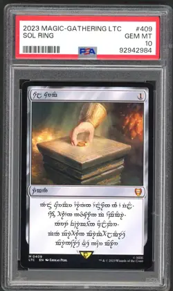 MTG Magic The Gathering - PSA 10 Sol Ring 409 - LOTR - GEM MT - PSA10 - Image 1