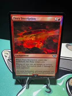 Fiery Inscription 126 Lord of the Rings: Middle-earth MTG Foil HP - Image 1