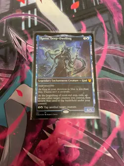 MTG - THASSA DEEP DWELLING - FOIL - MYTHIC - SHOWCASE - NM - THB - Image 1
