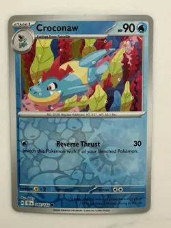 CROCONAW 040/162 - Temporal Forces - Reverse Holo Pokemon TCG NM - Image 1