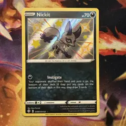 Nickit SV081/SV122 Shiny Vault Holo Pokemon 2021 Shining Fates - NM - Image 1