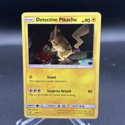 Pokemon: Detective Pikachu Holo Rare Detective Pikachu 10/18 - Image 1