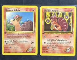 Pokemon Blaine's Vulpix Gym Heroes #65 + Challenge #66 1st Edition -Six TalesUUU - Image 1