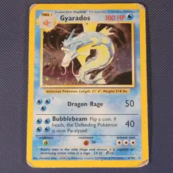 Gyarados 6/102 - Base Set - WOTC Rare Holo Pokemon Card - HP - Image 1