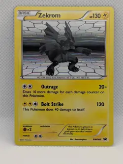 ZEKROM BW005 HOLO P BLACK AND WHITE PROMO POKEMON HOLO NM/M ZEKROM - Image 1