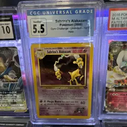 Pokemon TCG Sabrina's Alakazam Holo Card 16/132 Gym Challenge Vintage - Image 1