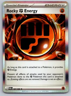 ROCKY FIGHTING ENERGY 087/088 HOLO R POKEMON PERFECT ORDER NM/M - Image 1
