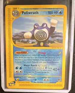 Pokemon Poliwrath 60/165 Expedition Base Set Regular Rare 100 HP 2002 English - Image 1