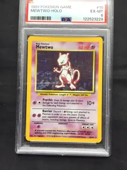 Pokemon Cards: Base Set Rare Holo: Mewtwo 10/102 PSA 6 - Image 2