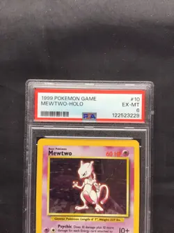 Pokemon Cards: Base Set Rare Holo: Mewtwo 10/102 PSA 6 - Image 3