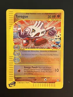 Pokemon Aquapolis - Tyrogue Reverse Holo #63 - Near Mint - Image 1
