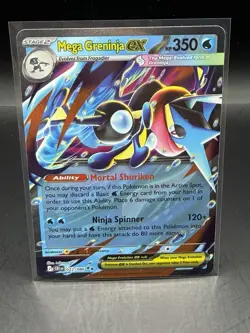 Pokemon Mega Greninja ex 022/086 Full Art Holo English NM - Image 1
