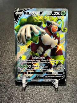 2021 Pokemon TCG Rillaboom V SV105/SV122 Shining Fates - NM - Image 1