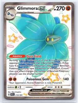 Glimmora ex 218/091 - Pokemon Paldean Fates - Shiny Ultra Rare - NM - Image 1