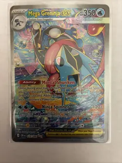 Pokemon Mega Greninja EX Full Art Holo SIR 116/086 English EX Card! MINT 💎 - Image 3