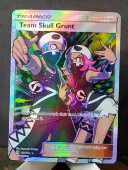 Pokemon TCG: Team Skull Grunt #149/149 Sun & Moon Base Set Full Art Ultra Rare - Image 1