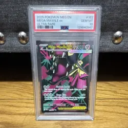 Pokemon Mega Mawile EX Ultra Rare Holo Me01 162/132 2025 PSA 10 - Image 1