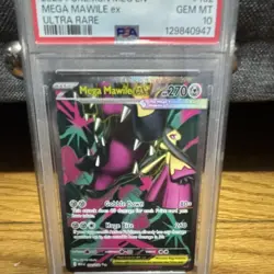 Pokemon Mega Mawile EX Ultra Rare Holo Me01 162/132 2025 PSA 10 - Image 4