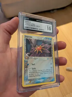 (POP 16) CGC 10 GEM MINT 2005 Pokemon EX Delta Species 30/113 Delta Starmie Card - Image 1