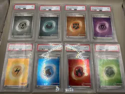 2024 Pokemon Professor Program Stamped Holo Energy SVE PSA Graded Set 10s & 9s - Image 1
