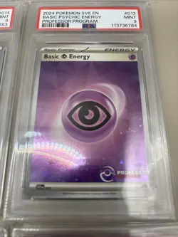 2024 Pokemon Professor Program Stamped Holo Energy SVE PSA Graded Set 10s & 9s - Image 5