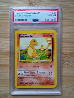 1999 Pokemon Game Charmander #46 PSA 10 - Image 1