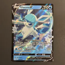 Glaceon V 40/203 Ultra Rare Holo Evolving Skies SWSH Pokemon TCG Near Mint - Image 1