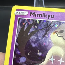 Pokemon Darkness Ablaze Mimikyu #81, Cosmos Holo w/ Swirl LP - Image 2