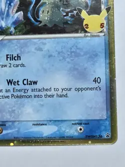 Pokemon TCG Mimikyu (Delta Species) Black Star Promo SWSH136 PERFECT SWIRL NM 1 - Image 4