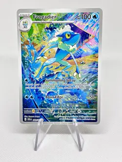 Frogadier 089/086 Me04: Chaos Rising Illustration Rare Full Art Holo Pokemon TCG - Image 1