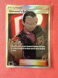 Giovanni's Exile (Full Art) 67/68 Hidden Fates Holo Pokemon Near Mint - Image 1