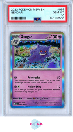 GENGAR POKEMON MEW EN-151 2023 094 PSA 10 - Image 1