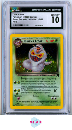 DUNKLES ARBOG POKEMON 2 2000 TEAM ROCKET UNLIMITED - GER CGC 10 - Image 1
