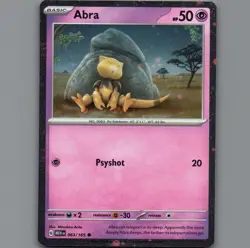 Pokemon TCG - Abra 063/165 English Scarlet & Violet 151 Cosmos Holo Promo - Image 1