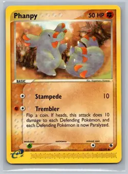 Phanpy 62/109 Common Ruby & Sapphire Pokemon Lightly Played - Image 1