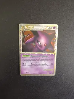 Carte Pokemon Mentali Prime 81/90 HGSS Indomptable FR - Image 1