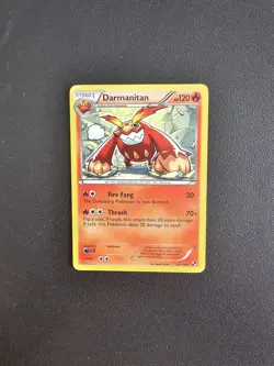 Carte Pokemon Darumacho 25/114 Rare N&B De Base Noir Et Blanc FR Exc - Image 1